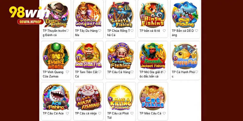 Top game Bắn Cá 98WIN - Săn thưởng, chinh phục đại dương